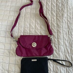Baggallini Black and Purple Crossbody Bags